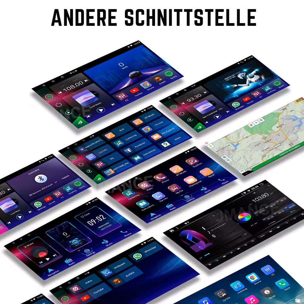 Universeller | 7-Zoll-Doppel-DIN | Android 13 Autoradio | Apple CarPlay | Android Auto - AutoTunes