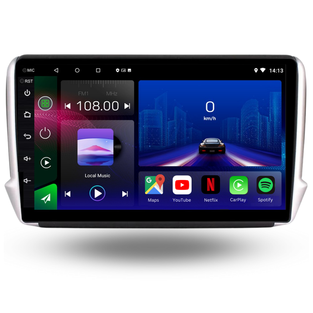 Peugeot 208 2008 | 2012-2019 | Android 13 Autoradio | Apple CarPlay | Android Auto - AutoTunes