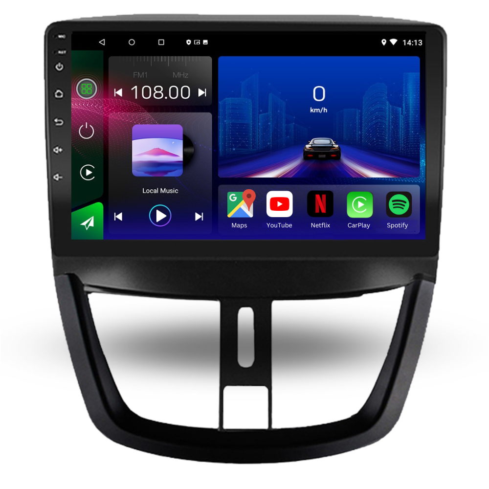 Peugeot 207 | 207 CC | 2006-2014 | Android 13 Autoradio | Apple CarPlay | Android Auto - AutoTunes